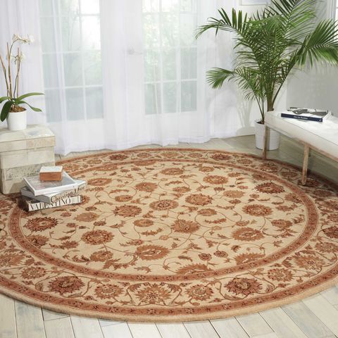 Nourison HERITAGE HALL Beige Round 90 X 90 Area Rug 99446255297 805-98674 Image 1
