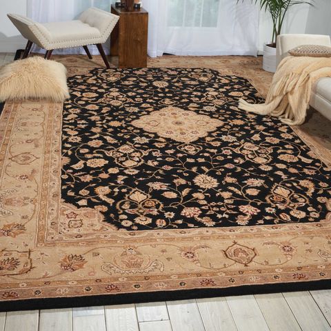 Nourison HERITAGE HALL Black 26 X 42 Area Rug 99446718525 805-98678 Image 1