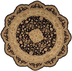 Nourison HERITAGE HALL Black Star 7 to 8 ft Wool Carpet 98684