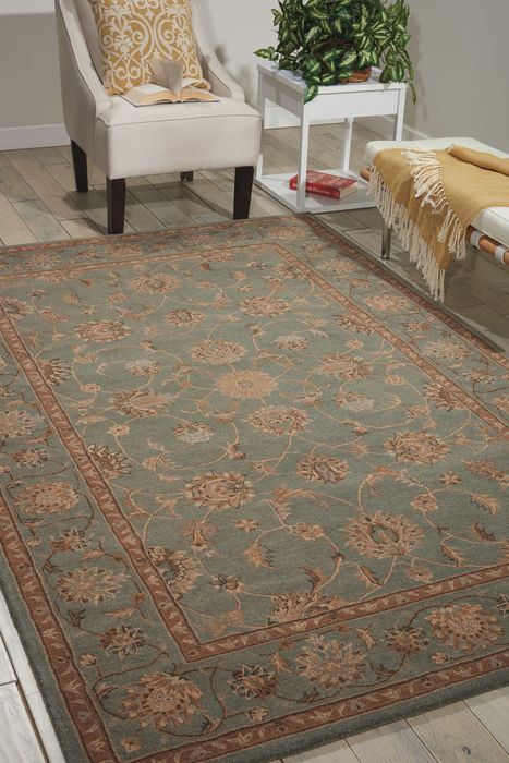 Nourison HERITAGE HALL Blue Runner 26 X 80 Area Rug 99446813756 805-98690 Image 1