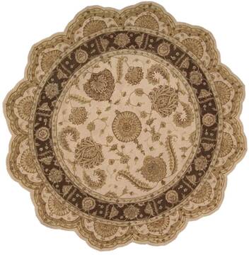 Nourison Heritage Hall Beige Star 6'0" X 6'0" Area Rug  805-98705