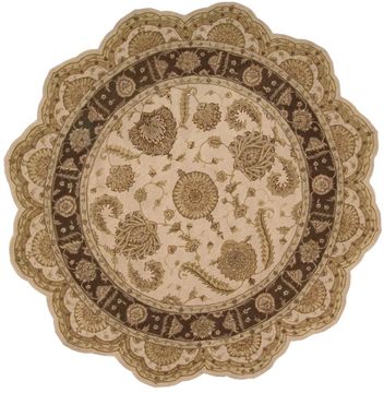 Nourison HERITAGE HALL Beige Star 8'0" X 8'0" Area Rug 99446522146 805-98707