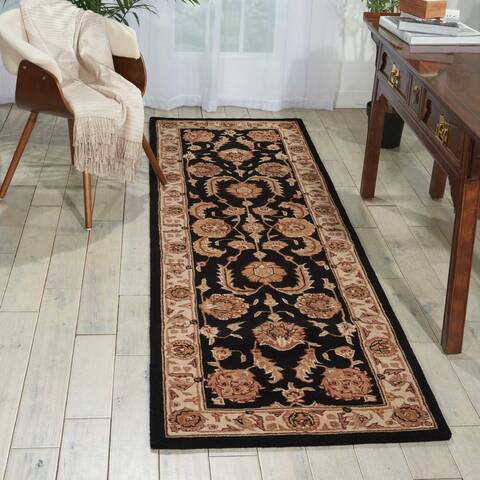 Nourison Heritage Hall Black Runner 26 X 80 Area Rug 805-98714 Image 3