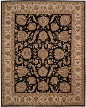 Nourison HERITAGE HALL Black 7'9" X 9'9" Area Rug 99446521514 805-98718