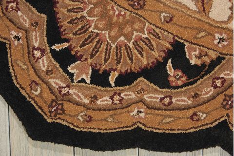 Nourison HERITAGE HALL Black Round 90 X 90 Area Rug 99446721044 805-98721 Image 3