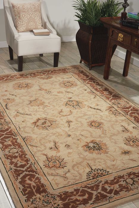 Nourison HERITAGE HALL Beige 120 X 150 Area Rug 99446013262 805-98723 Image 1