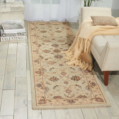 Nourison HERITAGE HALL Beige Runner 26 X 80 Area Rug 99446312846 805-98736 Image 1