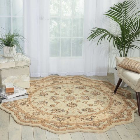 Nourison HERITAGE HALL Beige Star 80 X 80 Area Rug 99446312907 805-98741 Image 1