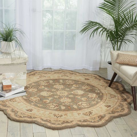 Nourison HERITAGE HALL Grey Star 80 X 80 Area Rug 99446312792 805-98763 Image 1