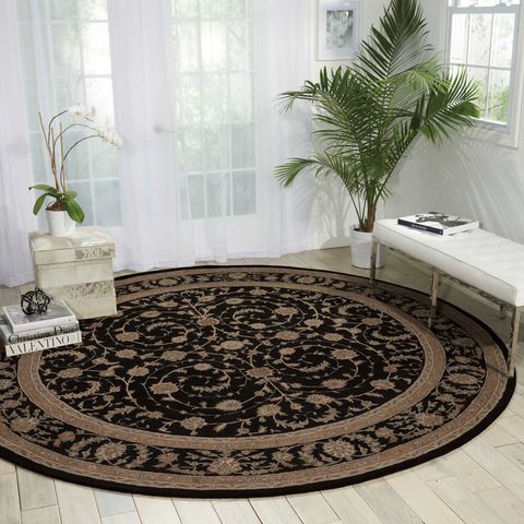 Nourison HERITAGE HALL Black Star 80 X 80 Area Rug 99446288738 805-98774 Image 1