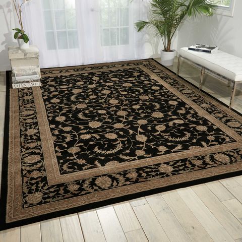 Nourison HERITAGE HALL Black 86 X 116 Area Rug 99446288745 805-98775 Image 1