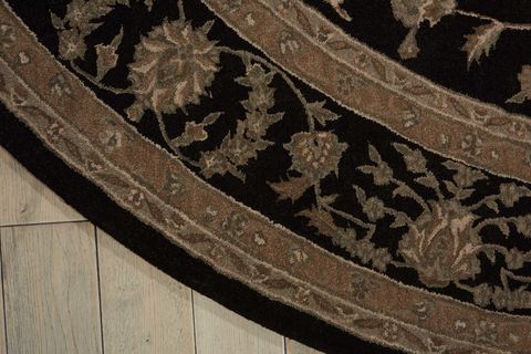 Nourison HERITAGE HALL Black Round 90 X 90 Area Rug 99446288790 805-98776 Image 3