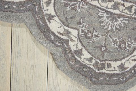 Nourison HERITAGE HALL Grey Star 60 X 60 Area Rug 99446271907 805-98783 Image 3