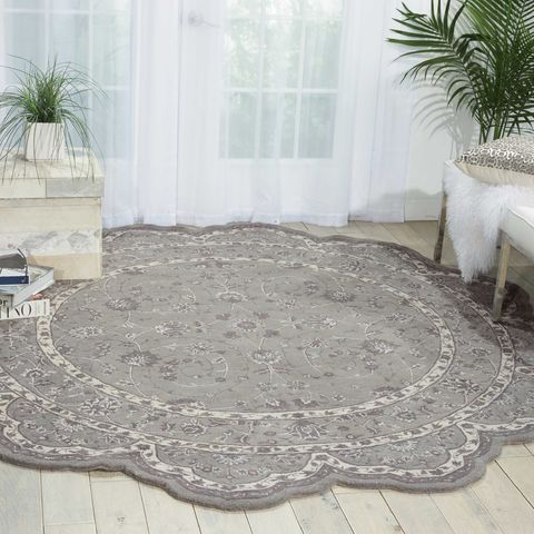 Nourison HERITAGE HALL Grey Star 80 X 80 Area Rug 99446271921 805-98785 Image 1