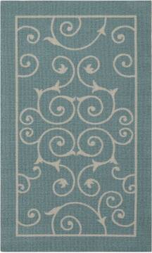 Nourison Home & Garden Blue 2'3" X 3'9" Area Rug  805-98809