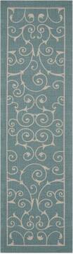 Nourison Home & Garden Blue Runner 2'3" X 8'0" Area Rug  805-98810