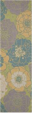 Nourison Home & Garden Multicolor Runner 2'3" X 8'0" Area Rug  805-98826