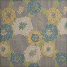 Nourison Home & Garden Multicolor Square 5 to 6 ft Polyester Carpet 98830