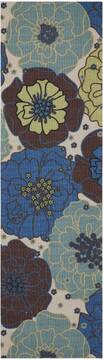 Nourison Home & Garden Blue Runner 2'3" X 8'0" Area Rug  805-98836