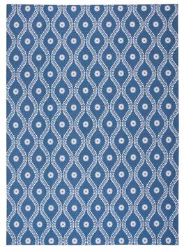 Nourison Home & Garden Blue Rectangle 10x13 ft Polyester Carpet 98860