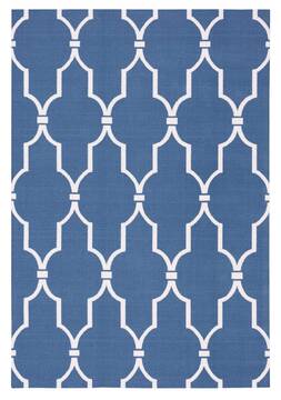 Nourison Home & Garden Blue Rectangle 4x6 ft Polyester Carpet 98873