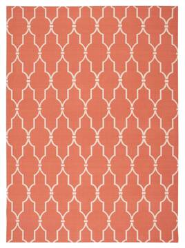 Nourison Home & Garden Orange Rectangle 10x13 ft Polyester Carpet 98876