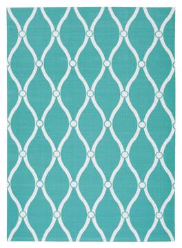 Nourison Home & Garden Blue 10'0" X 13'0" Area Rug  805-98880