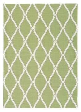 Nourison HOME GARDEN Green Rectangle 4x6 ft polyester Carpet 98885