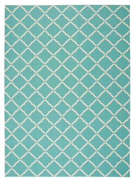 Nourison Home & Garden Blue 7'9" X 10'10" Area Rug  805-98903