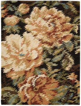Nourison Impressionist Multicolor Rectangle 4x6 ft Wool Carpet 98939