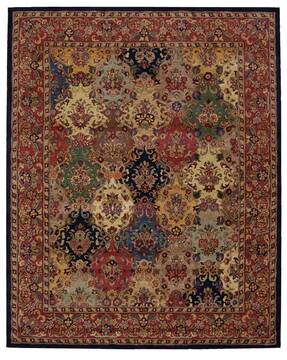 Nourison India House Multicolor Rectangle 8x10 ft Wool Carpet 98996
