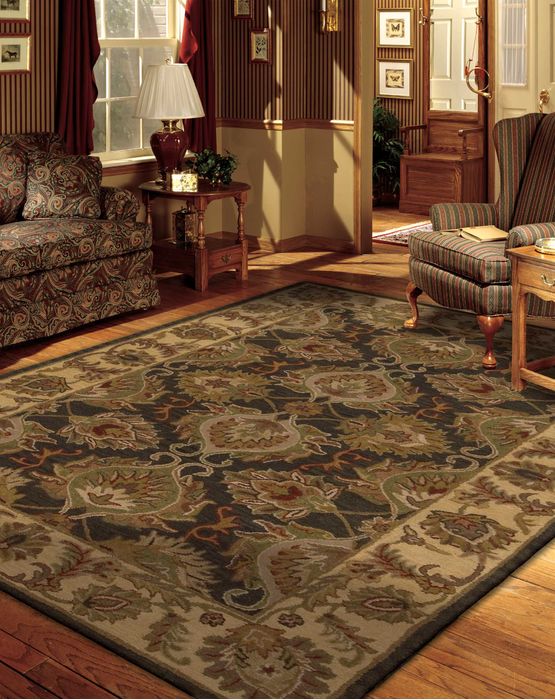 Nourison INDIA HOUSE Green 50 X 80 Area Rug 99446803580 805-99014 Image 1