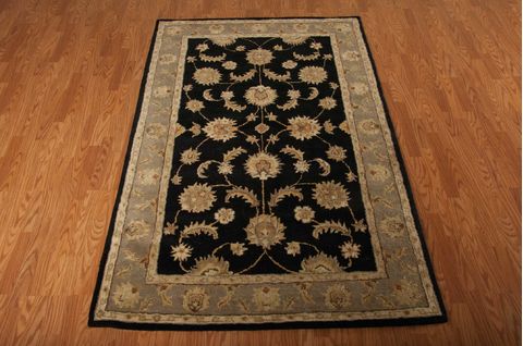 Nourison INDIA HOUSE Black 36 X 56 Area Rug 99446232045 805-99140 Image 2