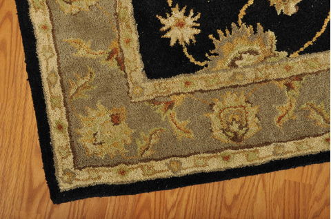 Nourison INDIA HOUSE Black 36 X 56 Area Rug 99446232045 805-99140 Image 3