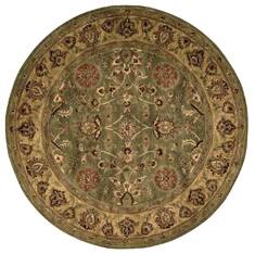 Nourison Jaipur Green Round 7 to 8 ft Wool Carpet 99153