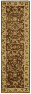 Nourison Jaipur Brown Runner 6 to 9 ft Wool Carpet 99213