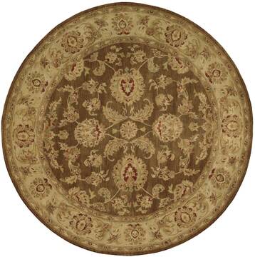 Nourison Jaipur Brown Round 6'0" X 6'0" Area Rug  805-99216