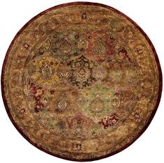Nourison Jaipur Multicolor Round 8'0" X 8'0" Area Rug  805-99234