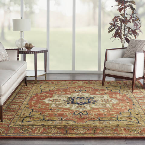 Nourison Jaipur Red 79 X 99 Area Rug 805-99291 Image 3