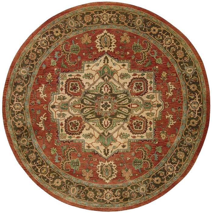 Nourison Jaipur Red Round 80 X 80 Area Rug 805-99316 Image 0