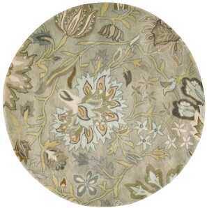 Nourison Jaipur Grey Round 6'0" X 6'0" Area Rug  805-99346