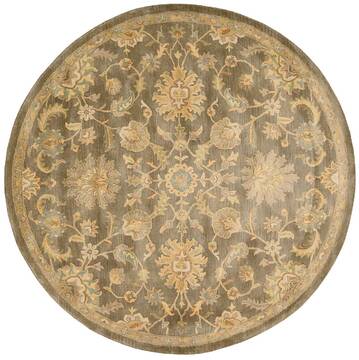 Nourison Jaipur Beige Round 8'0" X 8'0" Area Rug  805-99443