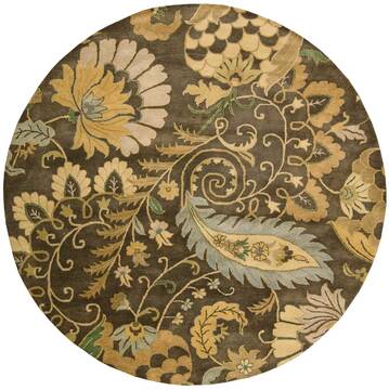 Nourison Jaipur Green Round 6'0" X 6'0" Area Rug  805-99457