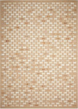 Joseph Abboud JOAB2 CHICAGO Beige Rectangle 8x11 ft Leather Carpet 99472