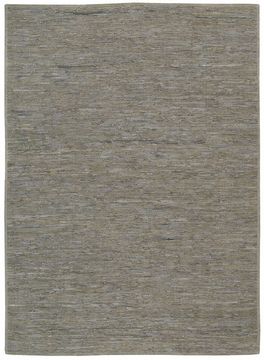 Nourison Joasl Stone Laundered Beige Rectangle 5x7 ft Leather Carpet 99555