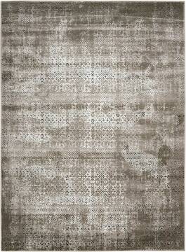 Nourison Karma Grey Rectangle 9x13 ft Polypropylene Carpet 99618