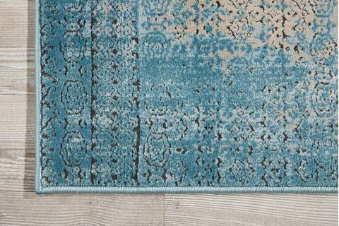 Nourison Karma Blue Runner 22 X 76 Area Rug 805-99619 Image 1