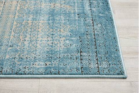 Nourison Karma Blue Runner 22 X 76 Area Rug 805-99619 Image 4