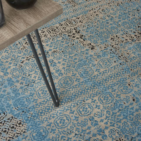 Nourison Karma Blue 53 X 74 Area Rug 805-99621 Image 4
