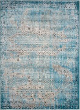 Nourison Karma Blue Rectangle 9x13 ft Polypropylene Carpet 99623